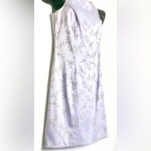 City Triangles Lilac & Silver Floral Dress
